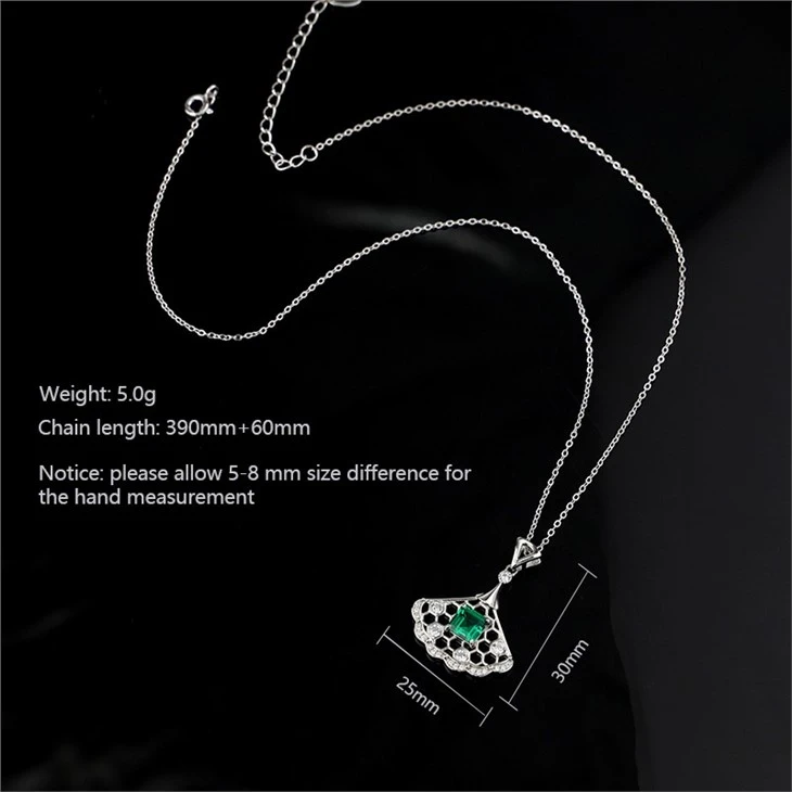 Dress Pendent Necklace Sterling Steel  04