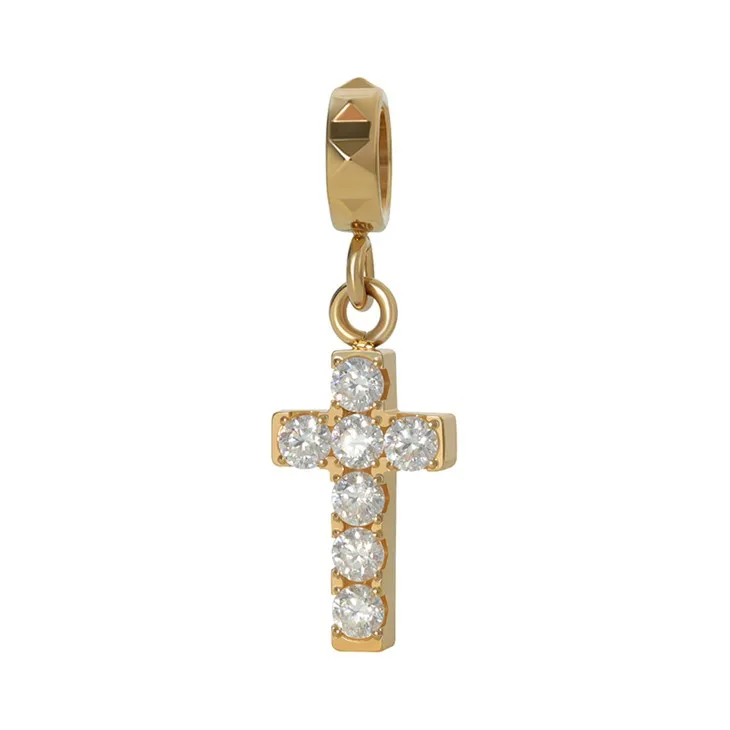 316L Stainless Steel Zircon Cross Pendant Necklace – Wholesale & Customizable 316L Stainless Steel Zircon Cross Pendant Necklace – Wholesale & Customizable