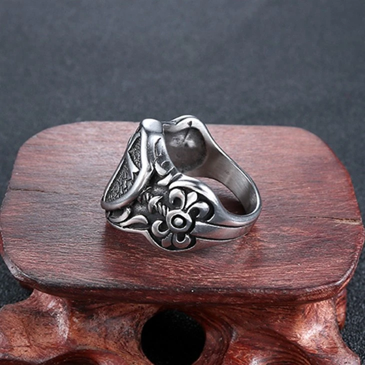 Shield Cross Relief Medieval Stainless Steel Ring price Shield Cross Relief Medieval Stainless Steel Ring price
