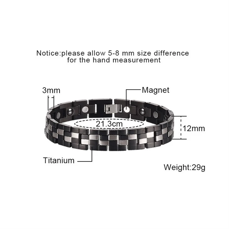 Titanium Link Bracelet With Elegant Inlays best