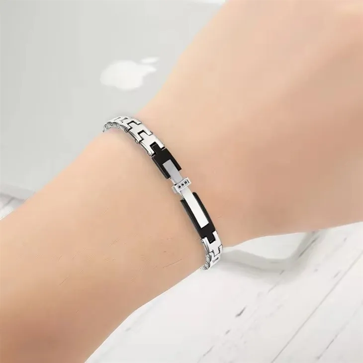 Men Luxury Diamond Bracelets And Bangles Stainless Steel Cross Bracelet Men Luxury Diamond Bracelets And Bangles Stainless Steel Cross Bracelet