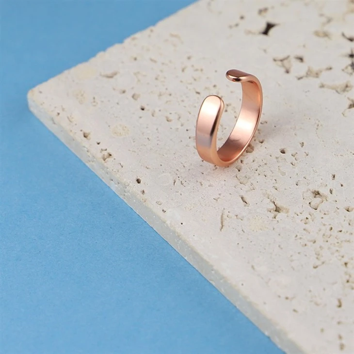 Magnetic Rose Gold Open Cuff Ring high quality Magnetic Rose Gold Open Cuff Ring high quality