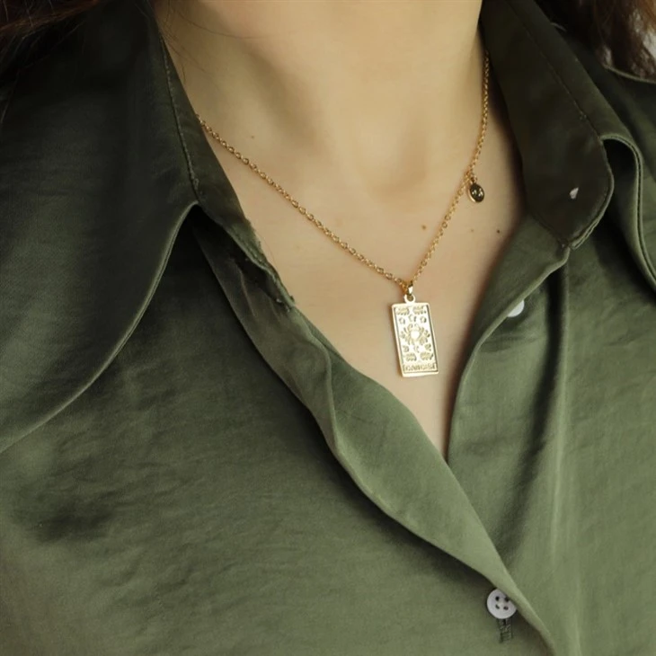 Cancer Zodiac Engraved Pendant Necklace high quality Cancer Zodiac Engraved Pendant Necklace high quality